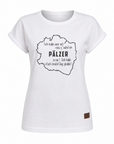 DAMEN T-SHIRT "Isch habbs mer net... (Karte)" - Pfälzer Freiheit