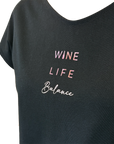 DAMEN T-SHIRT "Wine Life Balance" 2 - Pfälzer Freiheit