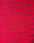 GESCHIRRTUCH "Uffbasse/kenn stress" (bordeaux)
