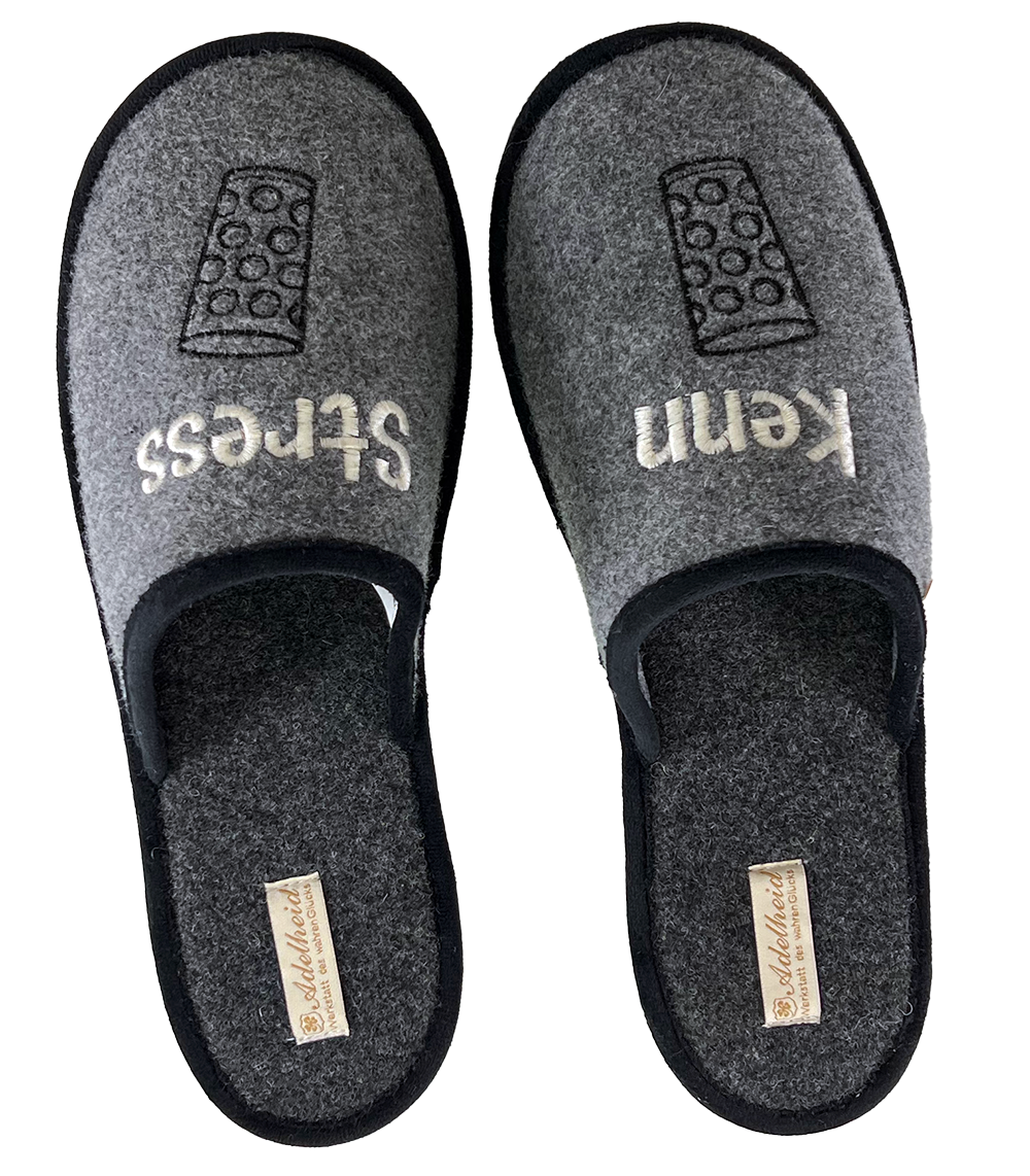 HERREN FILZPANTOFFEL "Kenn Stress" - Pfälzer Freiheit