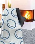 KUSCHELDECKE "Me, my Dubbeglas and I" (mineralblau)