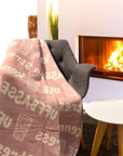 KUSCHELDECKE "Ufbasse/kenn Stress" (punsch)