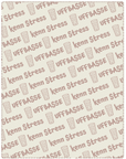 KUSCHELDECKE "Ufbasse/kenn Stress" (punsch)