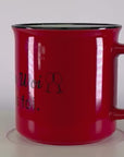 KAFFEEBECHER "Erscht Kaffee dann Woi..." (rot)
