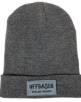 WENDE-MÜTZE "Uffbasse & kenn Stress" (dunkelgrau)