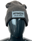 WENDE-MÜTZE "Uffbasse & kenn Stress" (dunkelgrau)