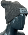 WENDE-MÜTZE "Uffbasse & kenn Stress" (dunkelgrau)
