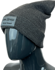 WENDE-MÜTZE "Uffbasse & kenn Stress" (dunkelgrau)