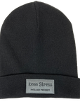 WENDE-MÜTZE "Uffbasse & kenn Stress" (schwarz)