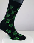 SOCKEN "coole Pälzer Socke" (schwarz/grün)