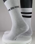 SOCKEN "coole Pälzer Socke" KENN STRESS (weiß/marine)