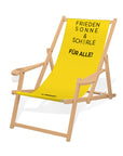LIEGESTUHL MIT GETRÄNKEHALTER "Frieden Sonne ... " - Pfälzer Freiheit