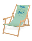 LIEGESTUHL MIT GETRÄNKEHALTER "dehäm is in de PALZ" - Pfälzer Freiheit