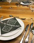 Tisch-Servietten "Me, my Dubbglas and I" - Pfälzer Freiheit