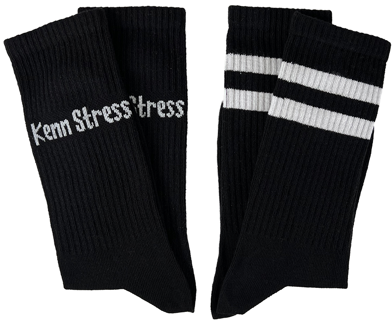 SOCKEN "coole Pälzer Socke" KENN STRESS (schwarz/weiß) - Pfälzer Freiheit