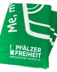 SAUNA-/BADETUCH "Me, my Dubbeglas and I" (grün) - Pfälzer Freiheit