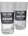 PFÄLZER Dubbeglas-Set (6 Stk.)"Ich liebe meine Frau..." - Pfälzer Freiheit