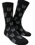 Dubbeglas, Socken
