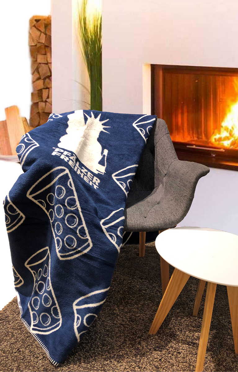 D&D Home Comfy Kuscheldecke Davy Denim – 120 X 90 Cm, Waschbar Bei 30°C, Für Kleine Tiere