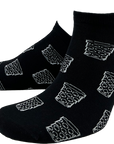 SNEAKER-SOCKEN "coole Pälzer Socke" (schwarz/weiß) - Pfälzer Freiheit