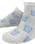SNEAKER-SOCKEN "coole Pälzer Socke" (weiß/hellblau) - Pfälzer Freiheit