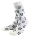 Socken "coole Pälzer Socke" (weiß) - Pfälzer Freiheit
