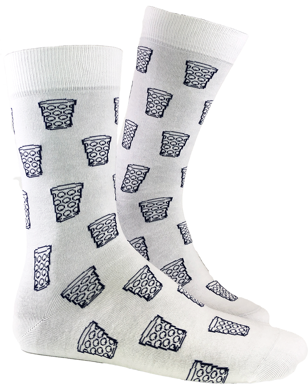 Socken "coole Pälzer Socke" (weiß) - Pfälzer Freiheit
