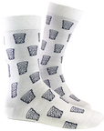 Socken "coole Pälzer Socke" (weiß) - Pfälzer Freiheit