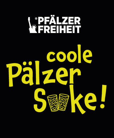 SNEAKER-SOCKEN &quot;coole Pälzer Socke&quot; (schwarz/weiß) - Pfälzer Freiheit