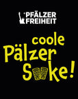 Socken "coole Pälzer Socke" (blau/gelb) - Pfälzer Freiheit