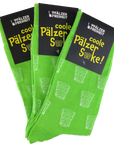 Socken "coole Pälzer Socke" (grün/weiß) - Pfälzer Freiheit