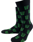 Socken "coole Pälzer Socke" (schwarz/grün) - Pfälzer Freiheit