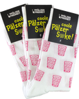 Socken "coole Pälzer Socke" (weiß/pink) - Pfälzer Freiheit