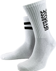 SOCKEN "coole Pälzer Socke" UFFBASSE (weiß/schwarz) - Pfälzer Freiheit