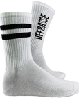 SOCKEN "coole Pälzer Socke" UFFBASSE (weiß/schwarz) - Pfälzer Freiheit