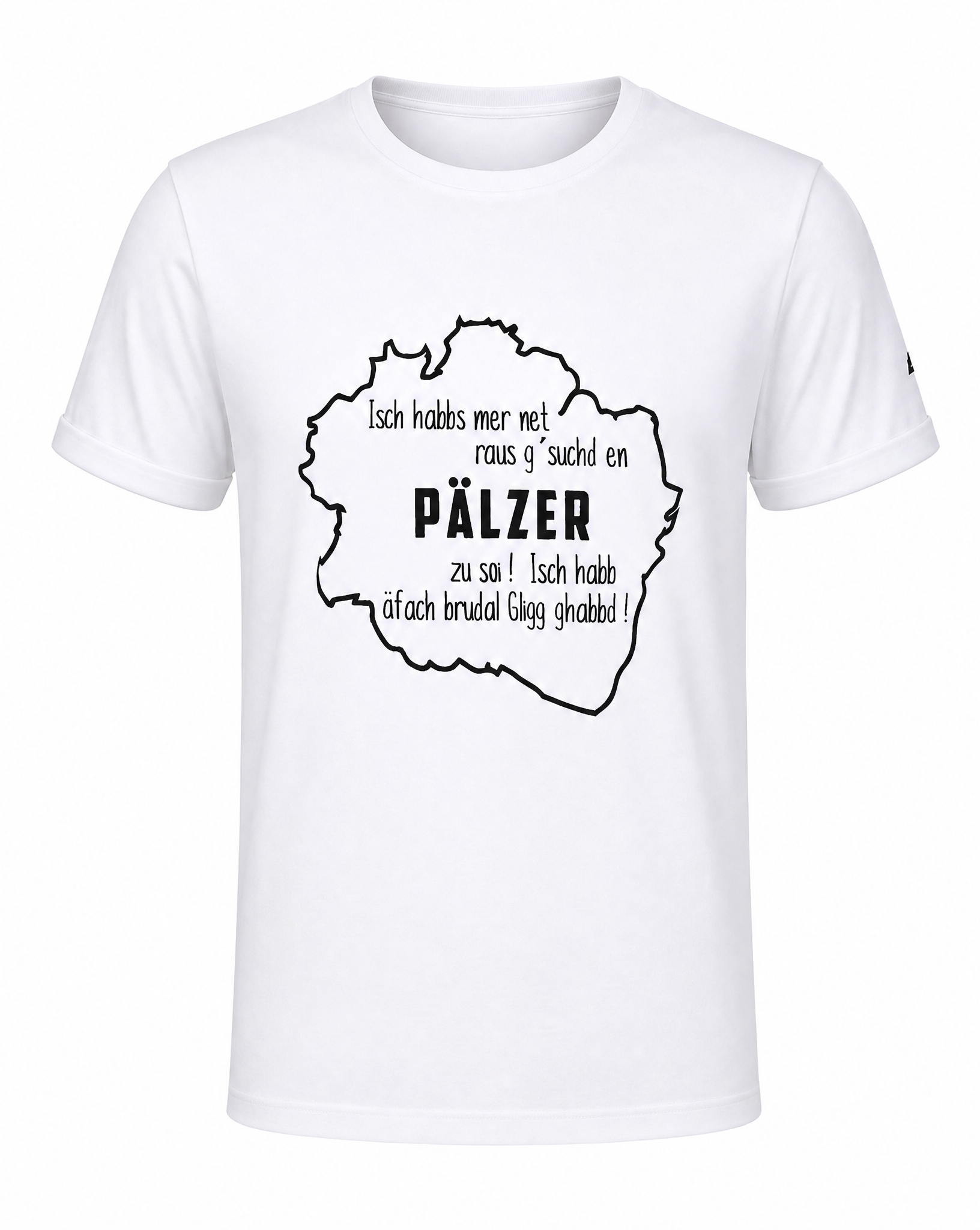 HERREN T-SHIRT "Isch habbs mer net..."(Karte) - Pfälzer Freiheit