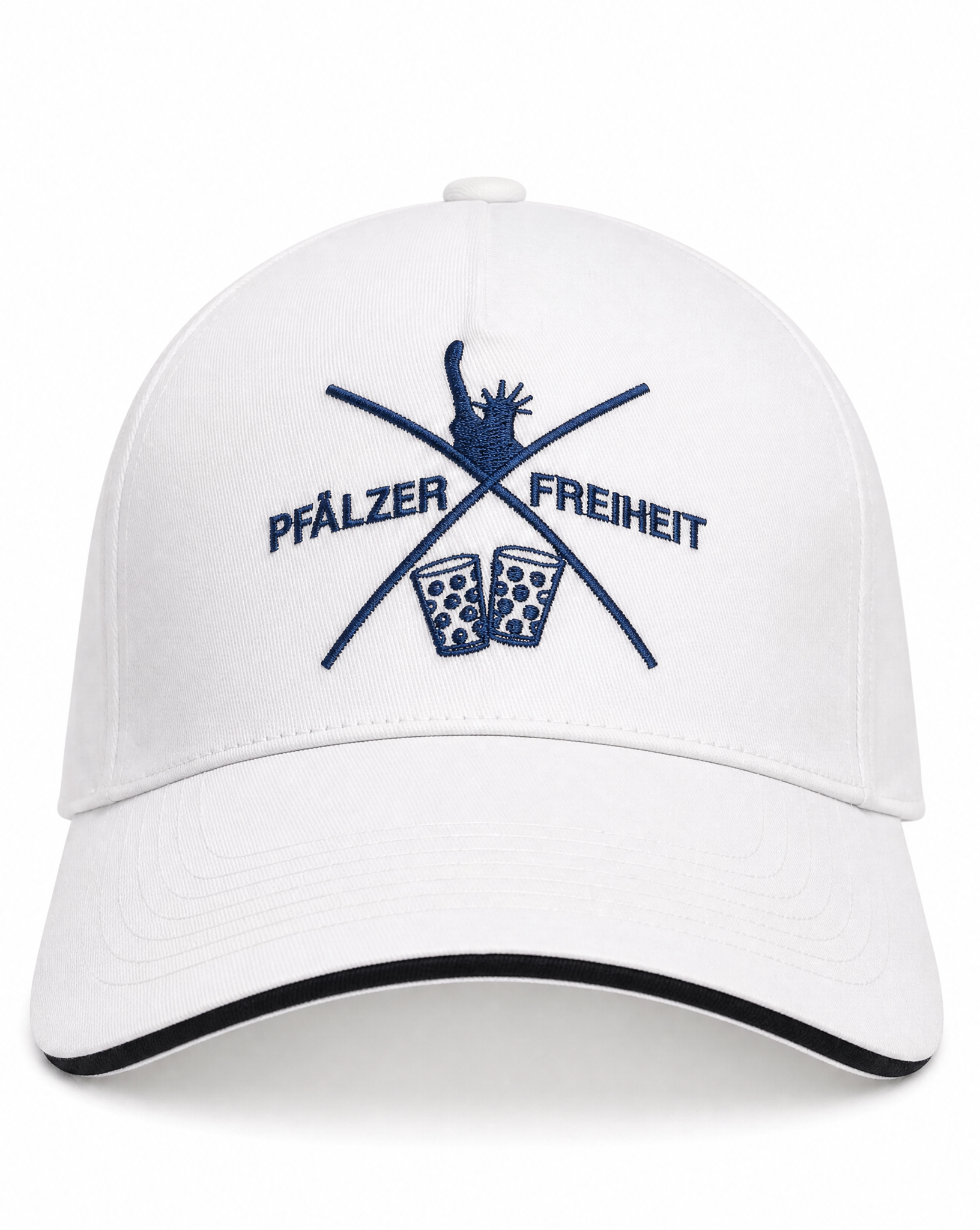 KAPPE "KREUZ" weiß - Pfälzer Freiheit