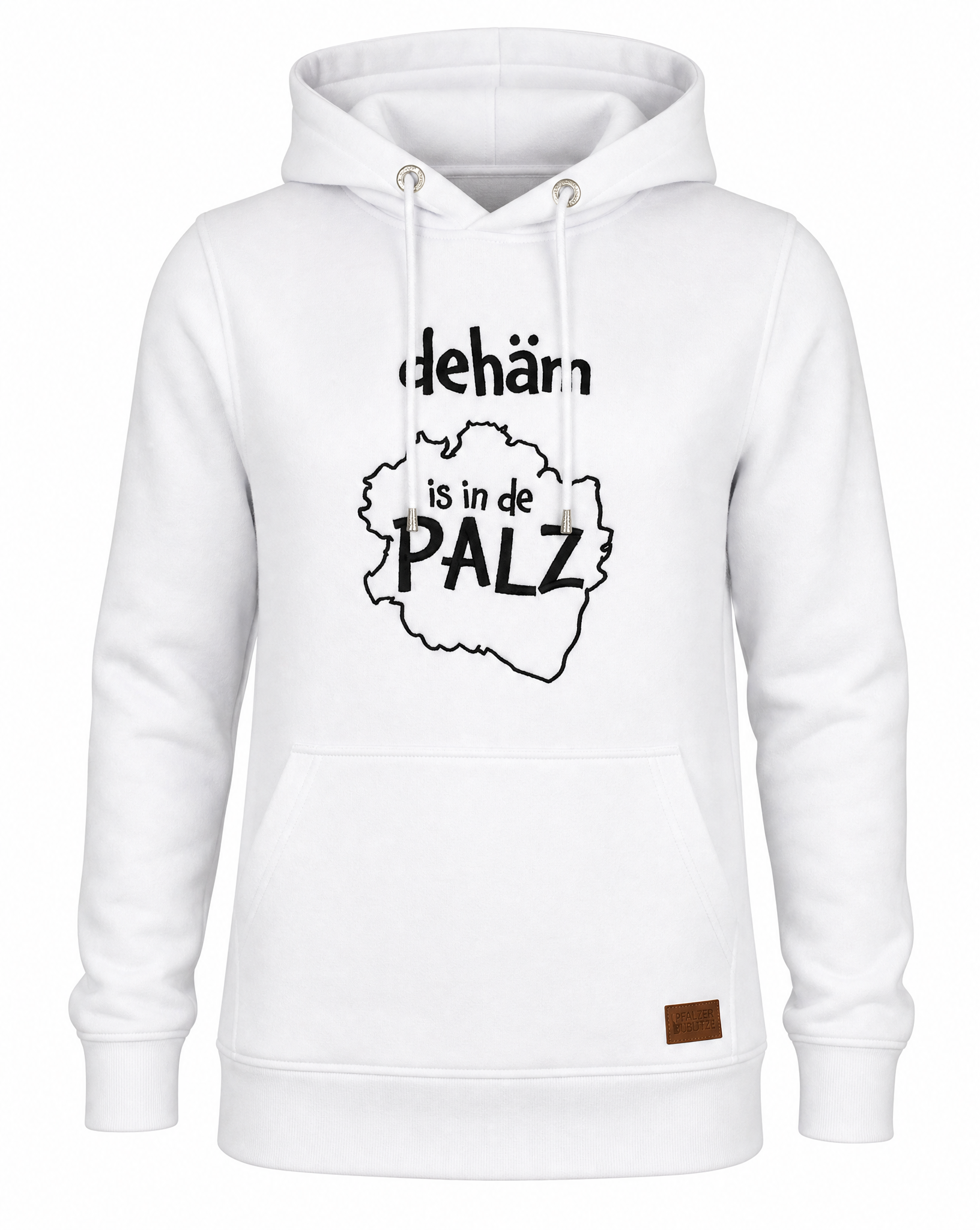 DAMEN HOODIE "dehäm is in de Palz" - Pfälzer Freiheit