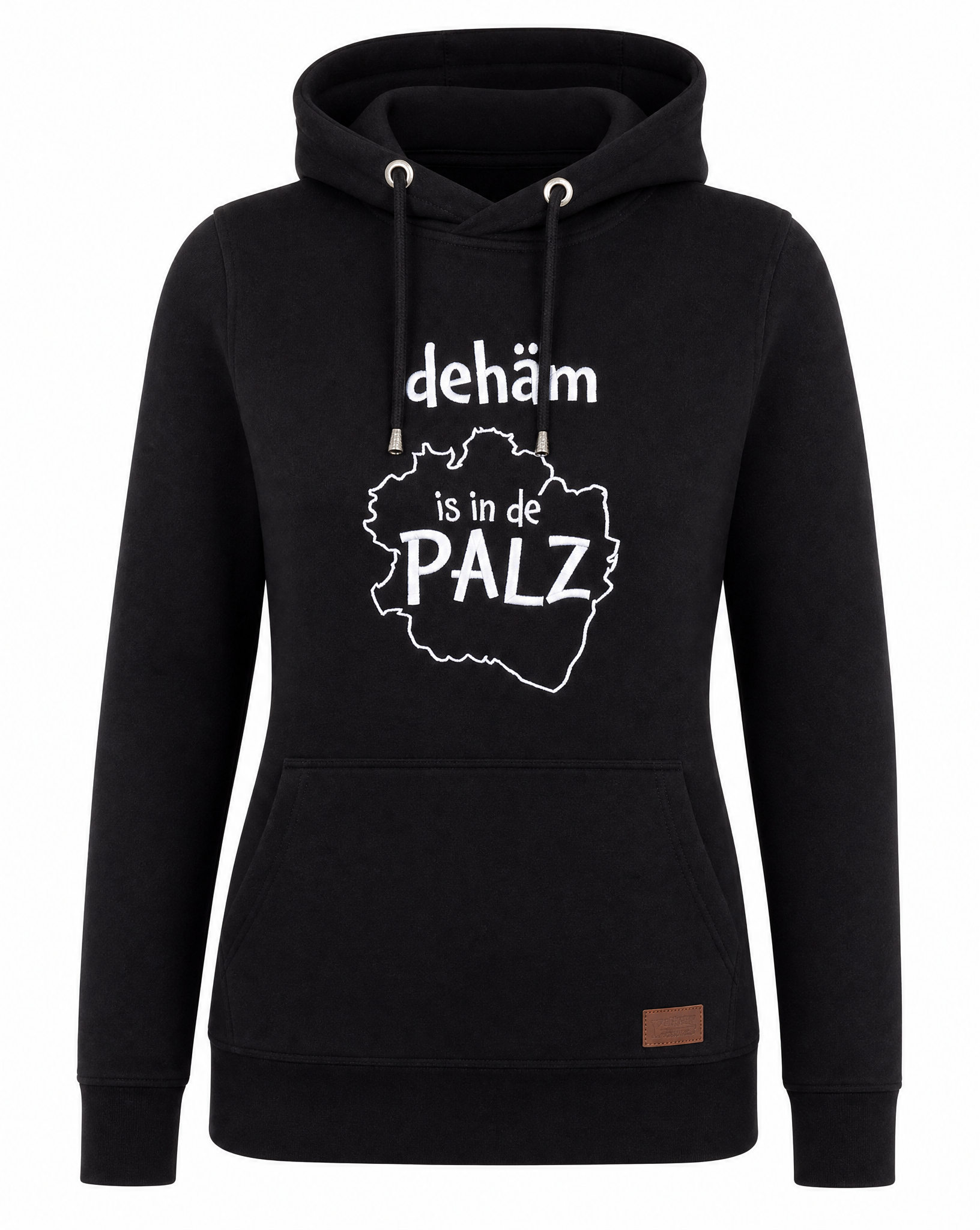 DAMEN HOODIE "dehäm is in de Palz" - Pfälzer Freiheit