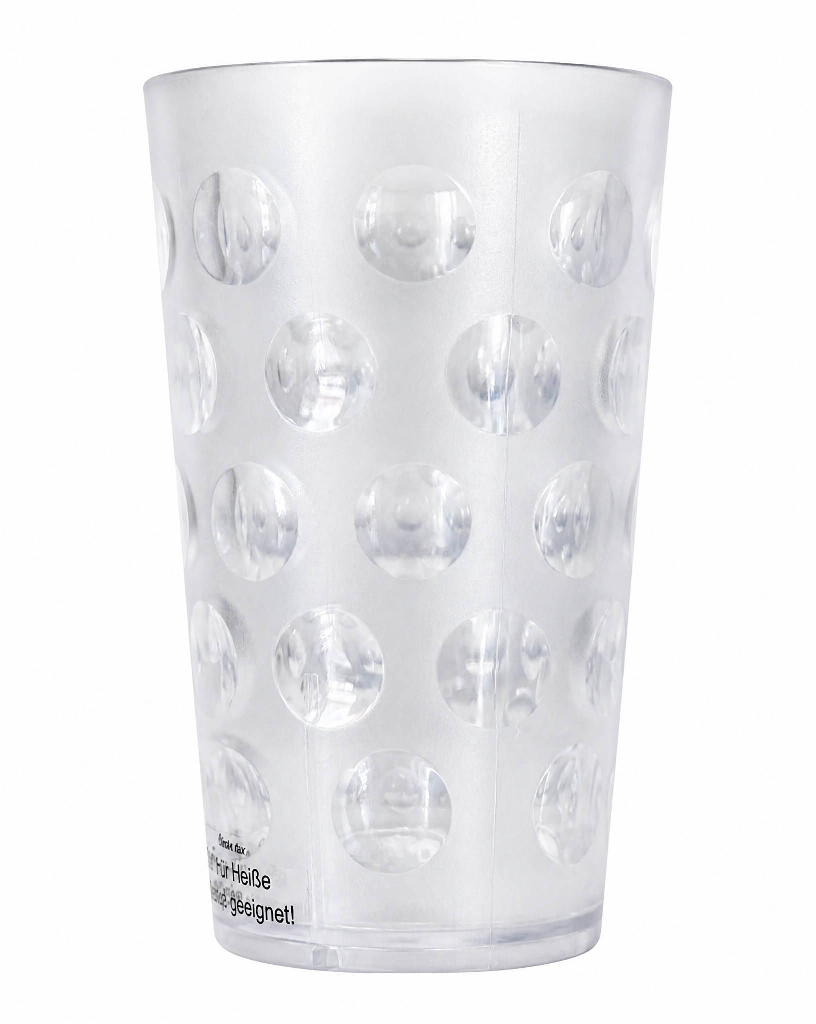 DUBBE-BECHER "SUPERSCHORLE" KLEIN transparent