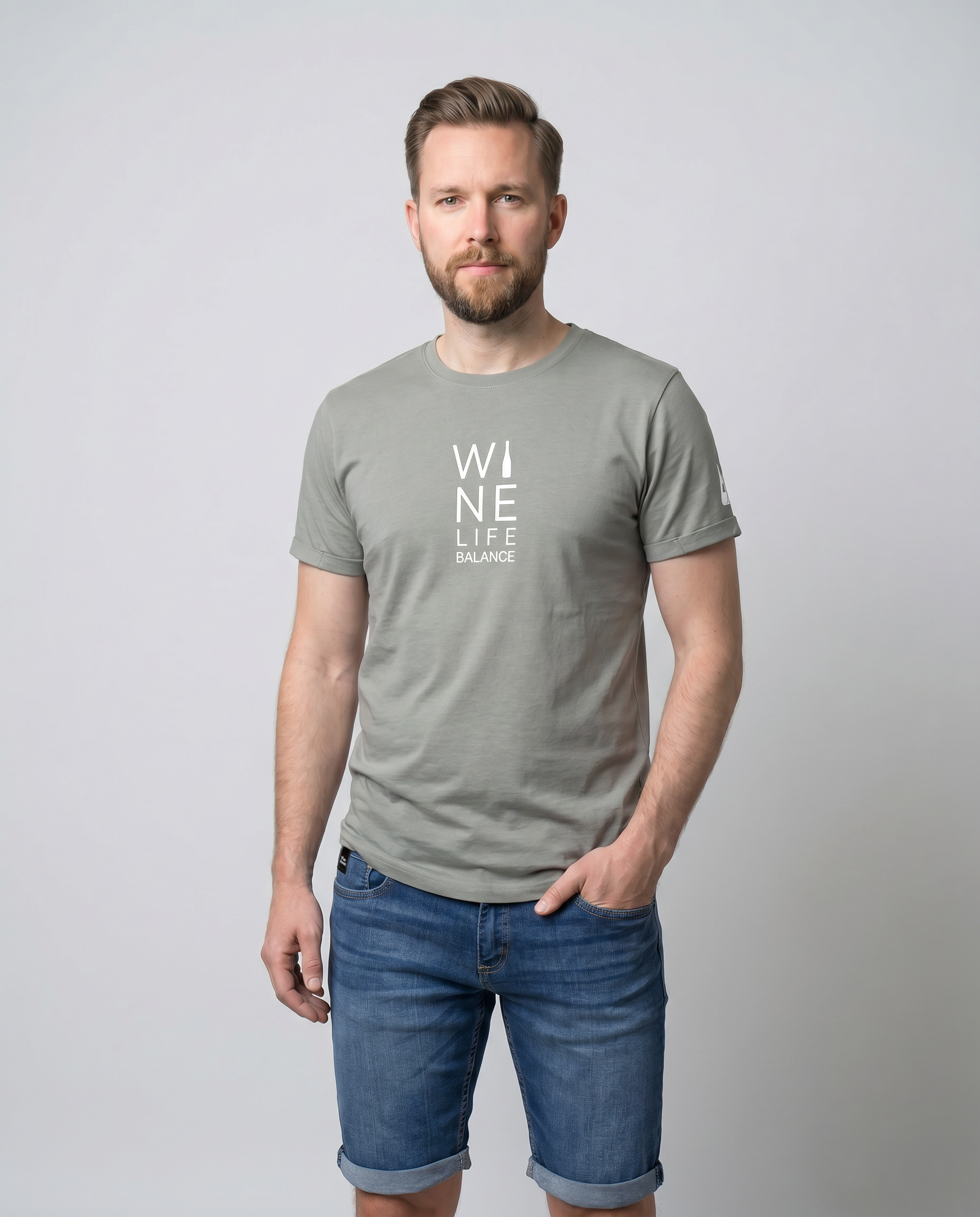 HERREN T-SHIRT "Wine Life Balace" - Pfälzer Freiheit