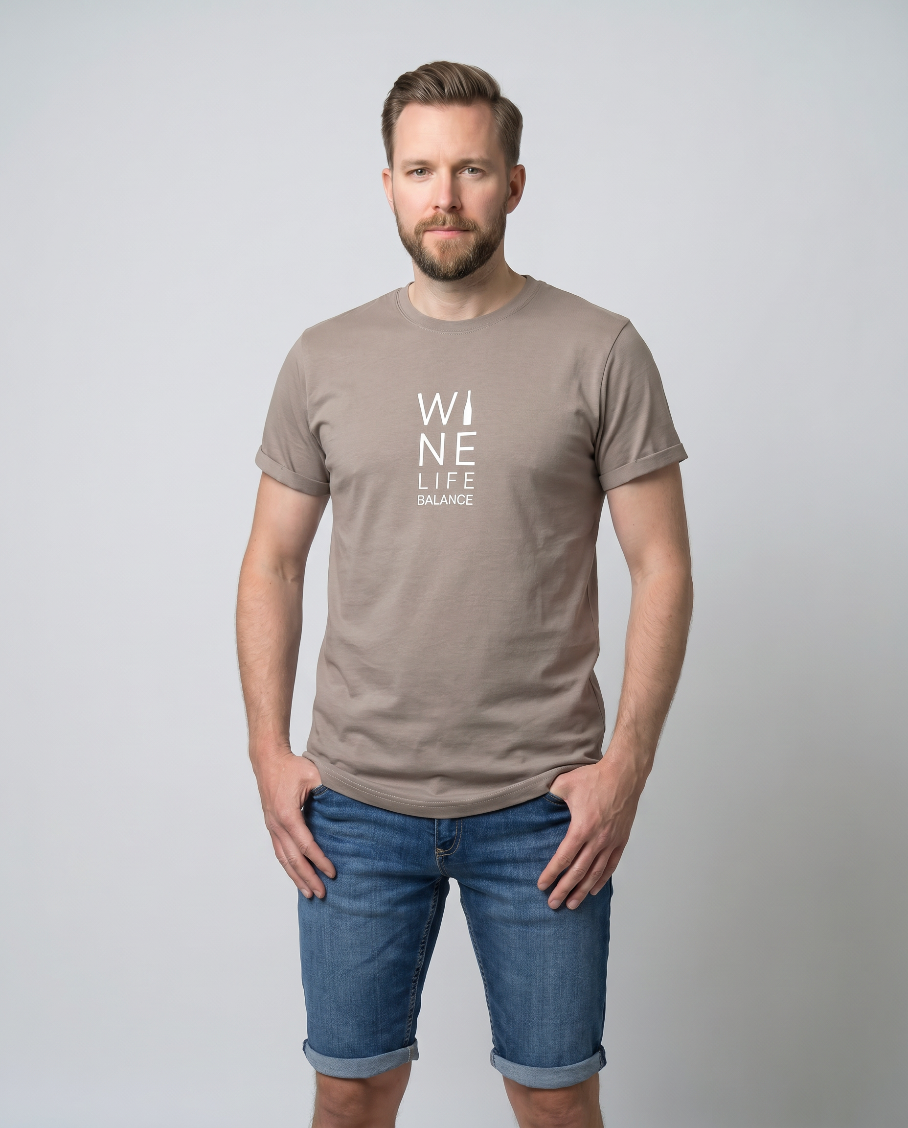 HERREN T-SHIRT "Wine Life Balace" - Pfälzer Freiheit