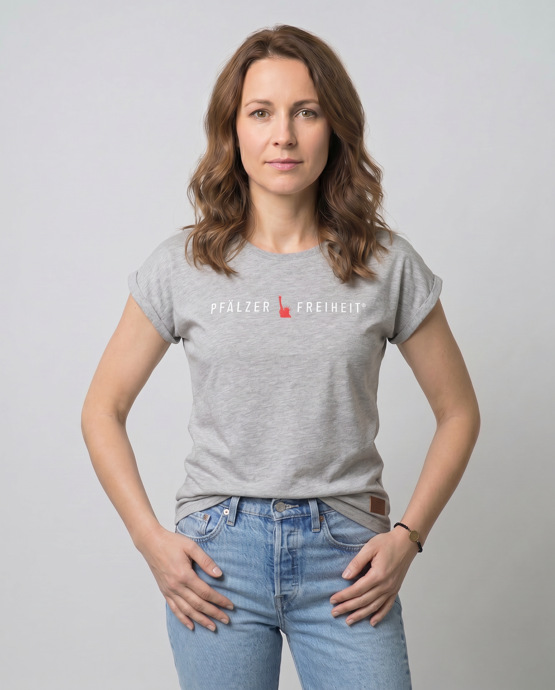 DAMEN T-SHIRT "Pfälzer Freiheit" (Logoprint) - Pfälzer Freiheit