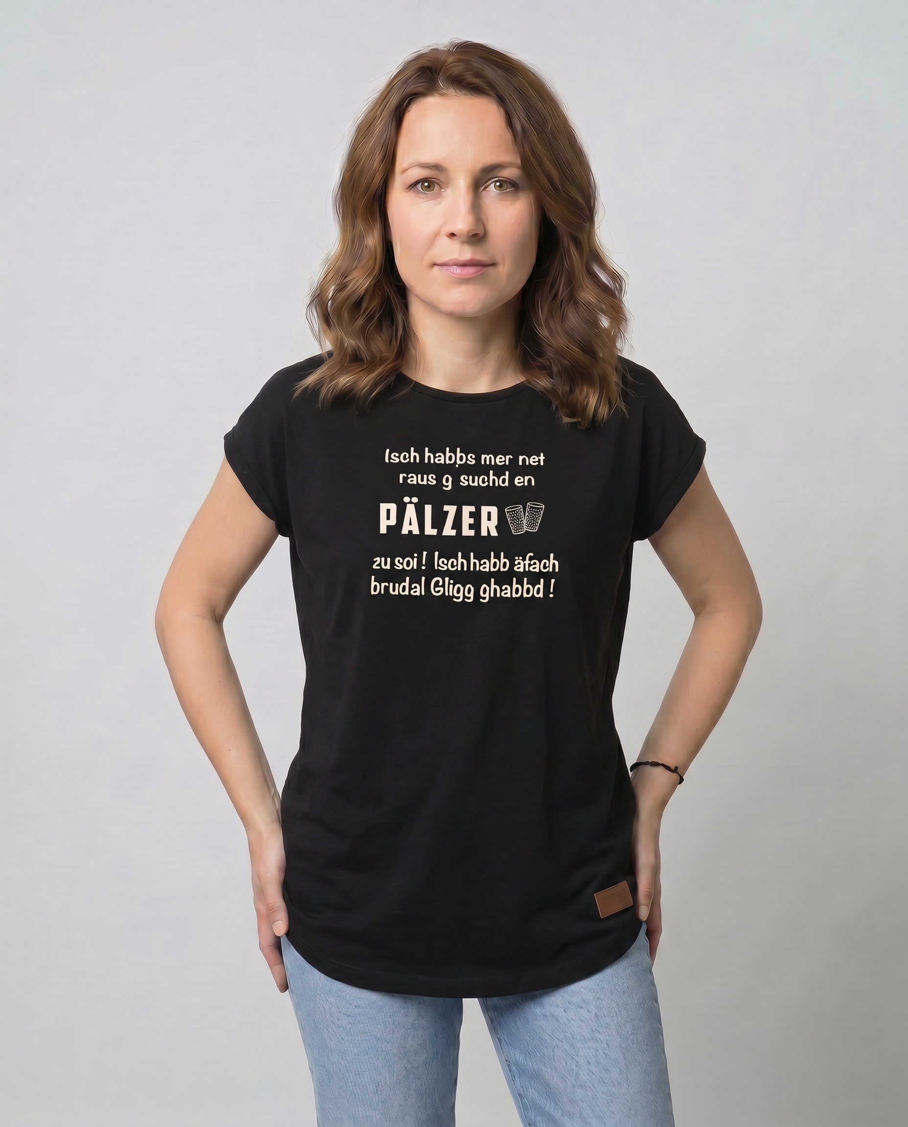DAMEN T-SHIRT "Isch habbs mer net..." - Pfälzer Freiheit