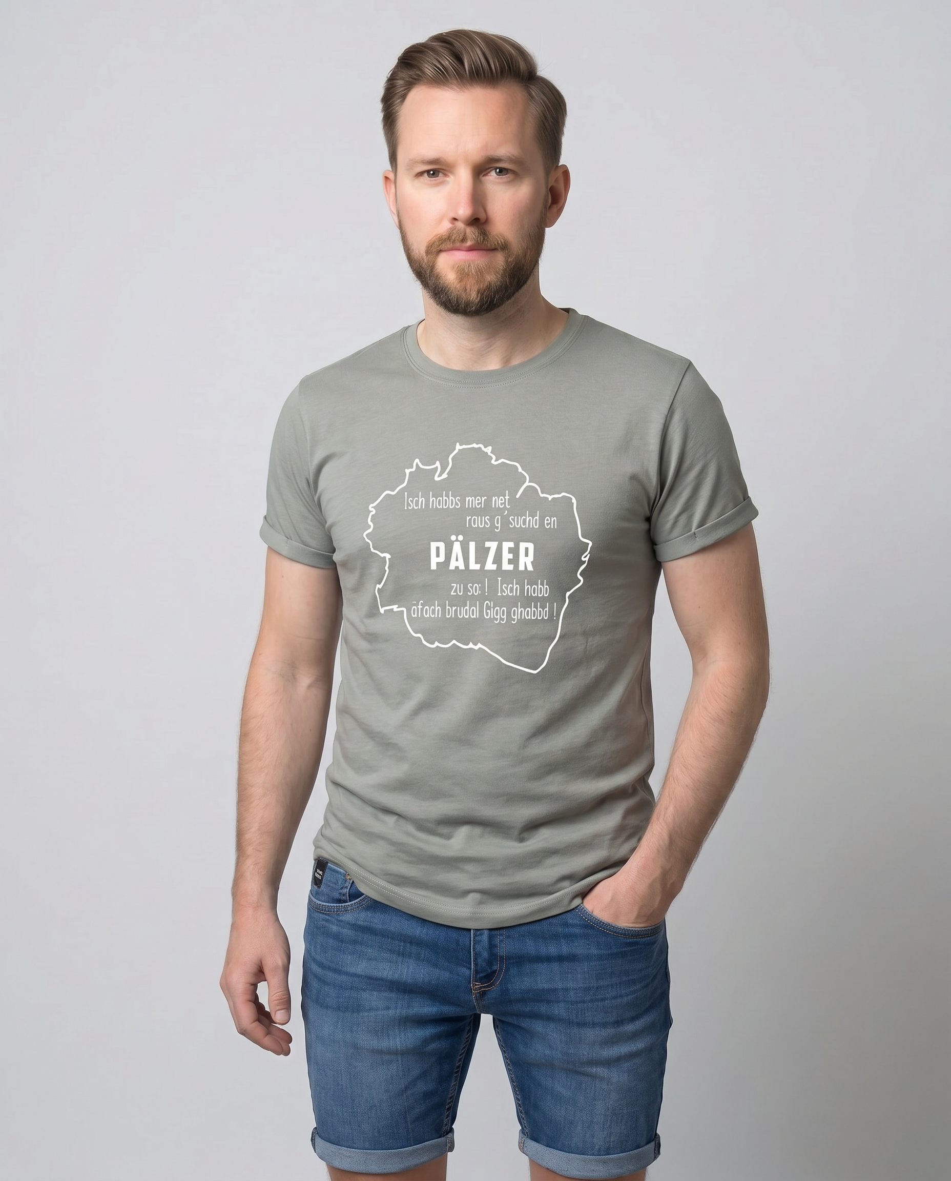 HERREN T-SHIRT "Isch habbs mer net..."(Karte) - Pfälzer Freiheit