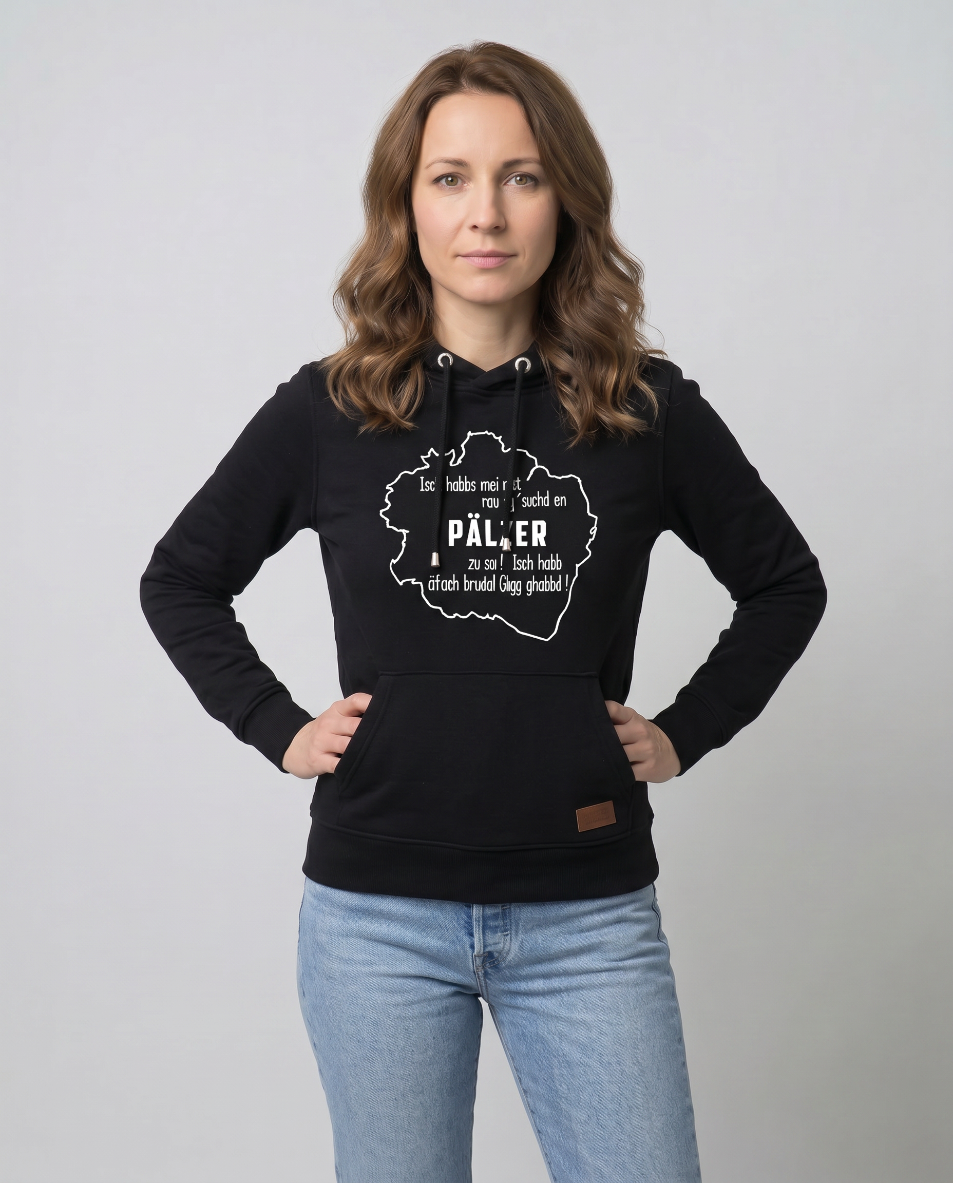DAMEN HOODIE "Isch habbs mer net..." - Pfälzer Freiheit