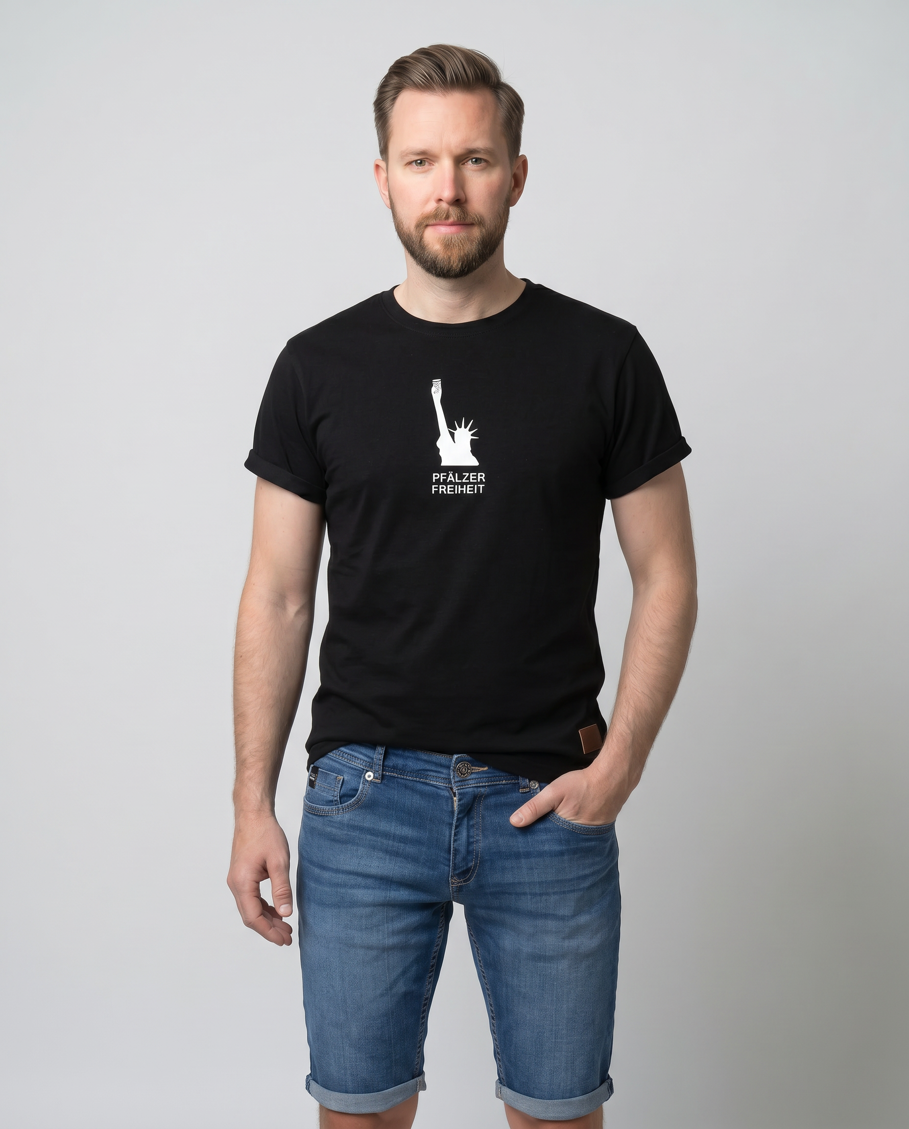 HERREN T-SHIRT "Pfälzer Freiheit" (Logo) - Pfälzer Freiheit