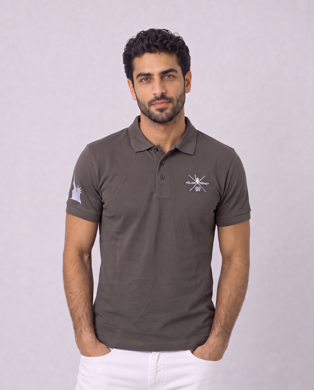 HERREN POLO-SHIRT "KREUZ"