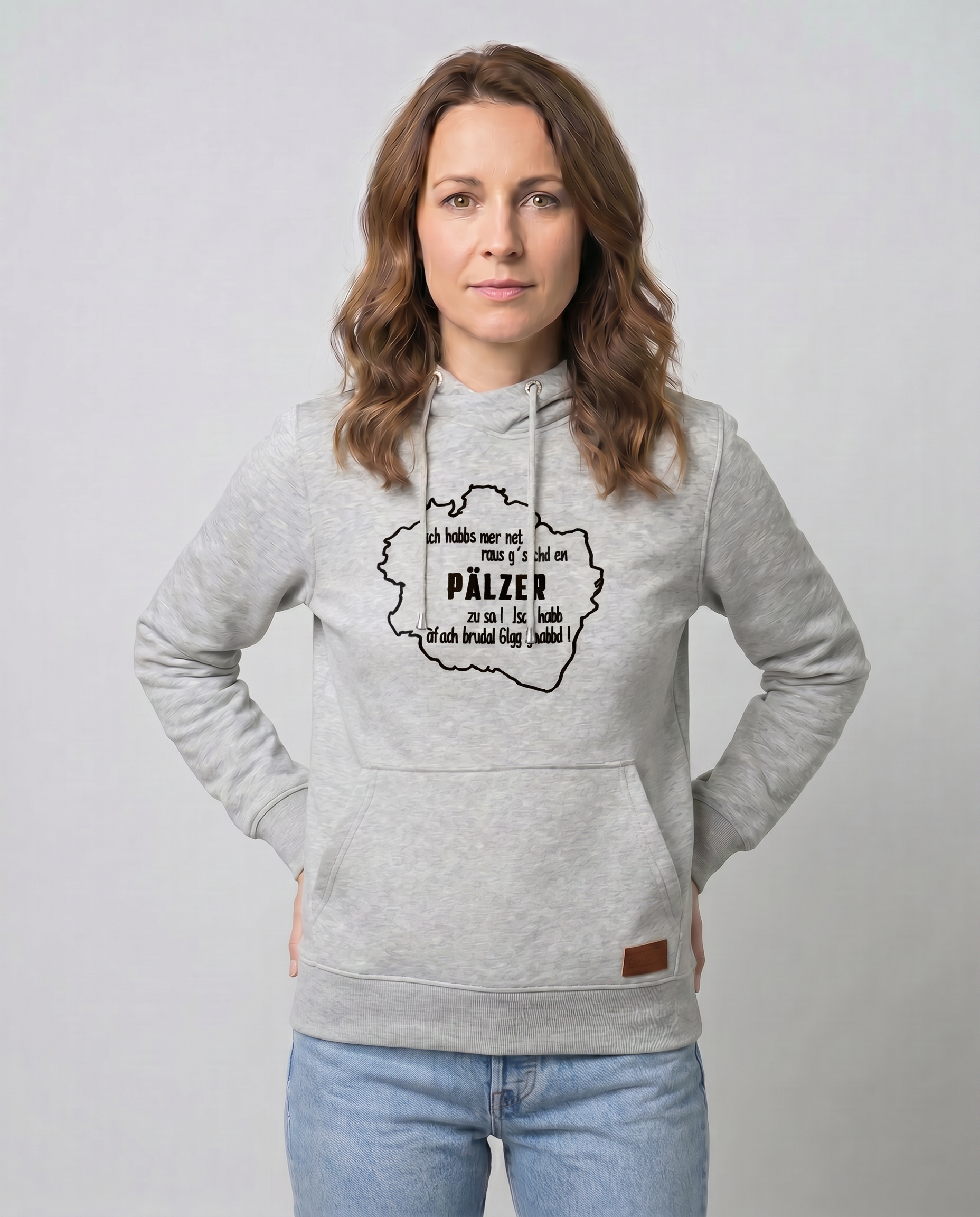 DAMEN HOODIE "Isch habbs mer net..." - Pfälzer Freiheit