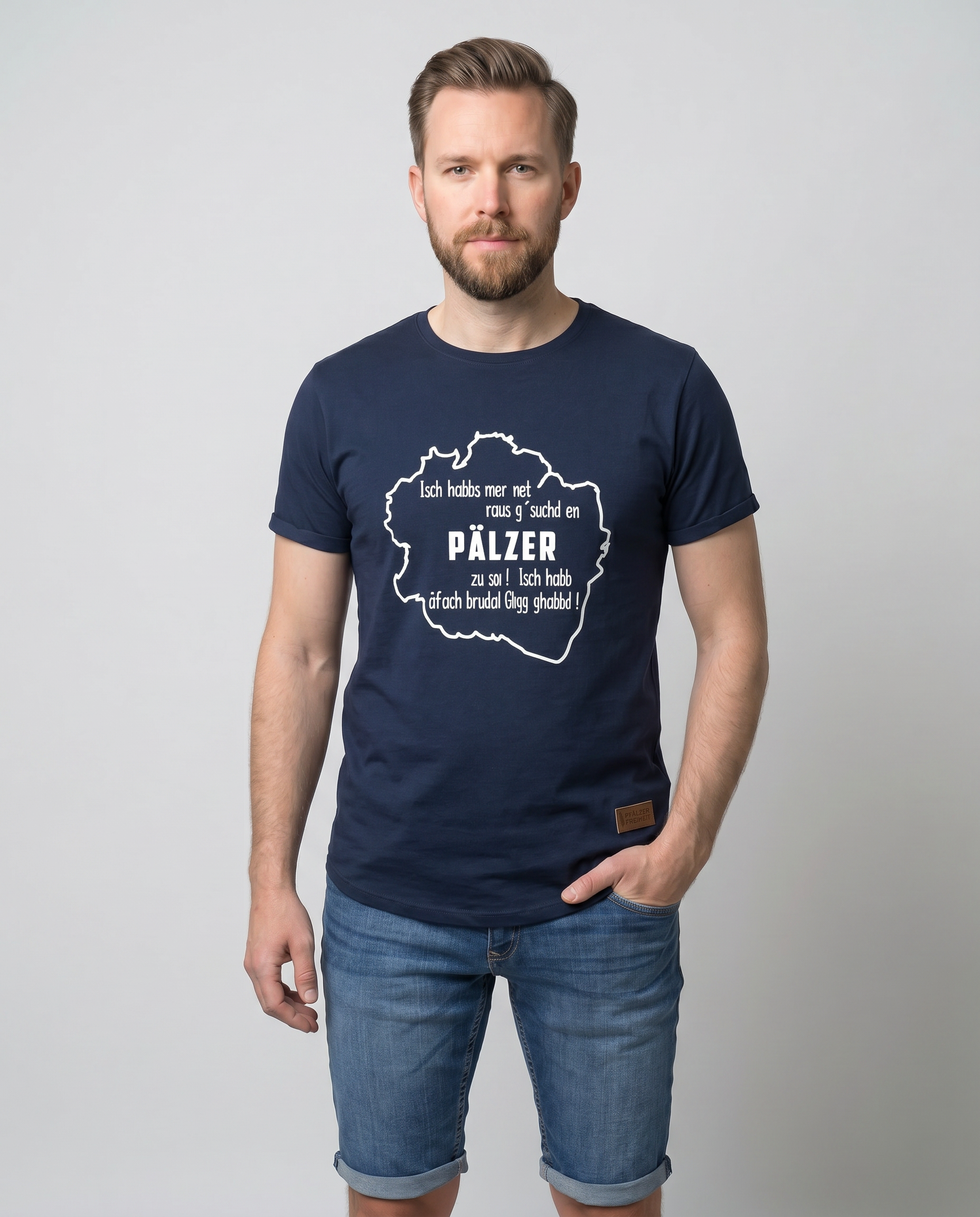 HERREN T-SHIRT "Isch habbs mer net..."(Karte) - Pfälzer Freiheit